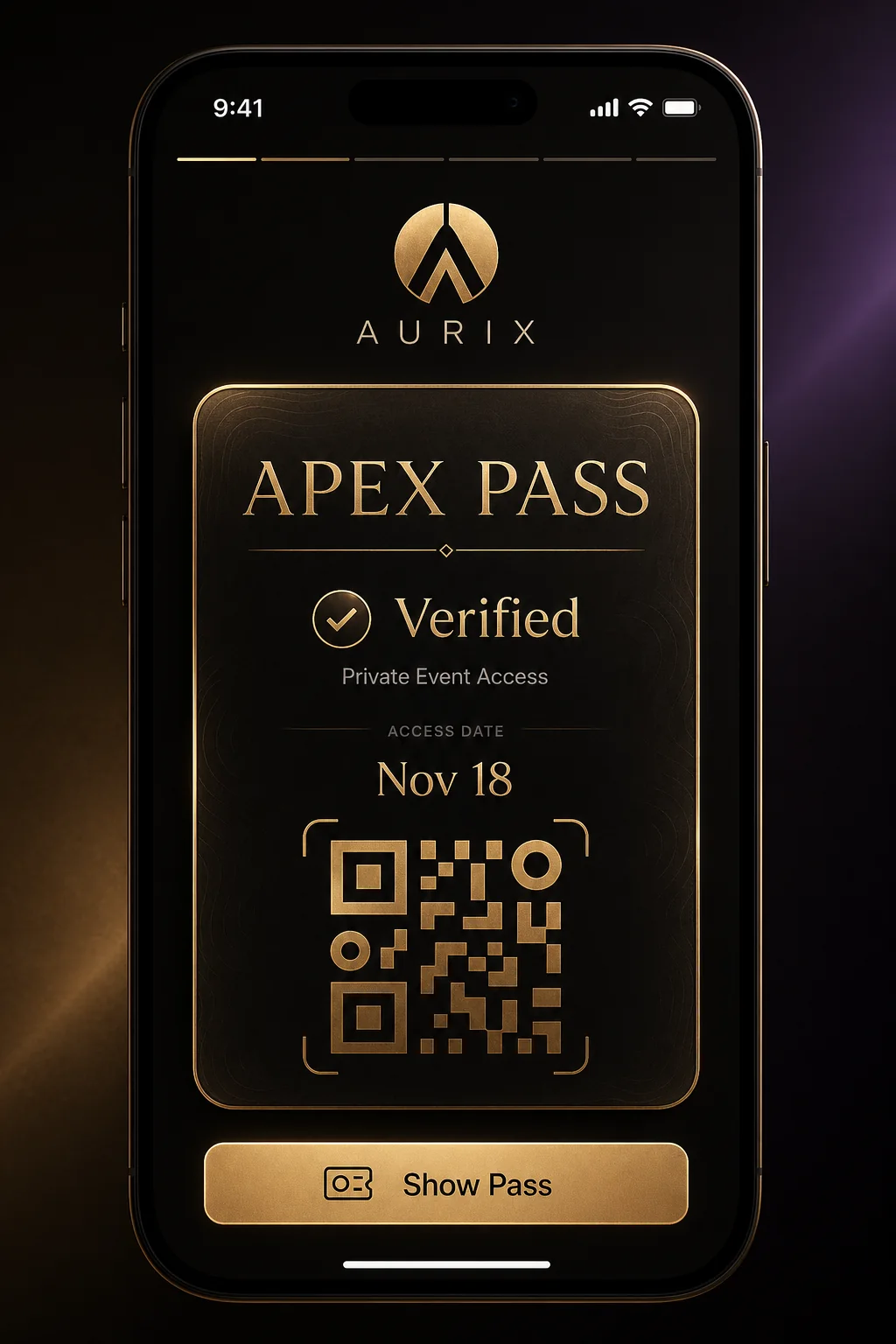 AURIX 移动端会员通行证页面