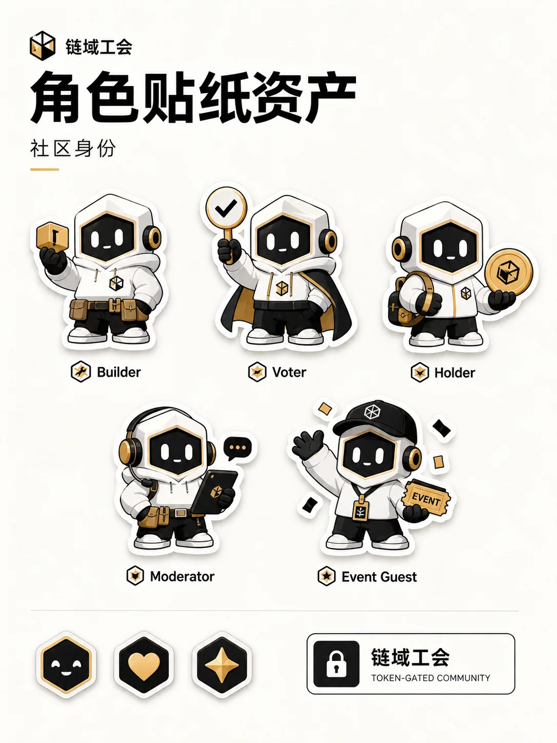 Web3 社区角色动作贴纸