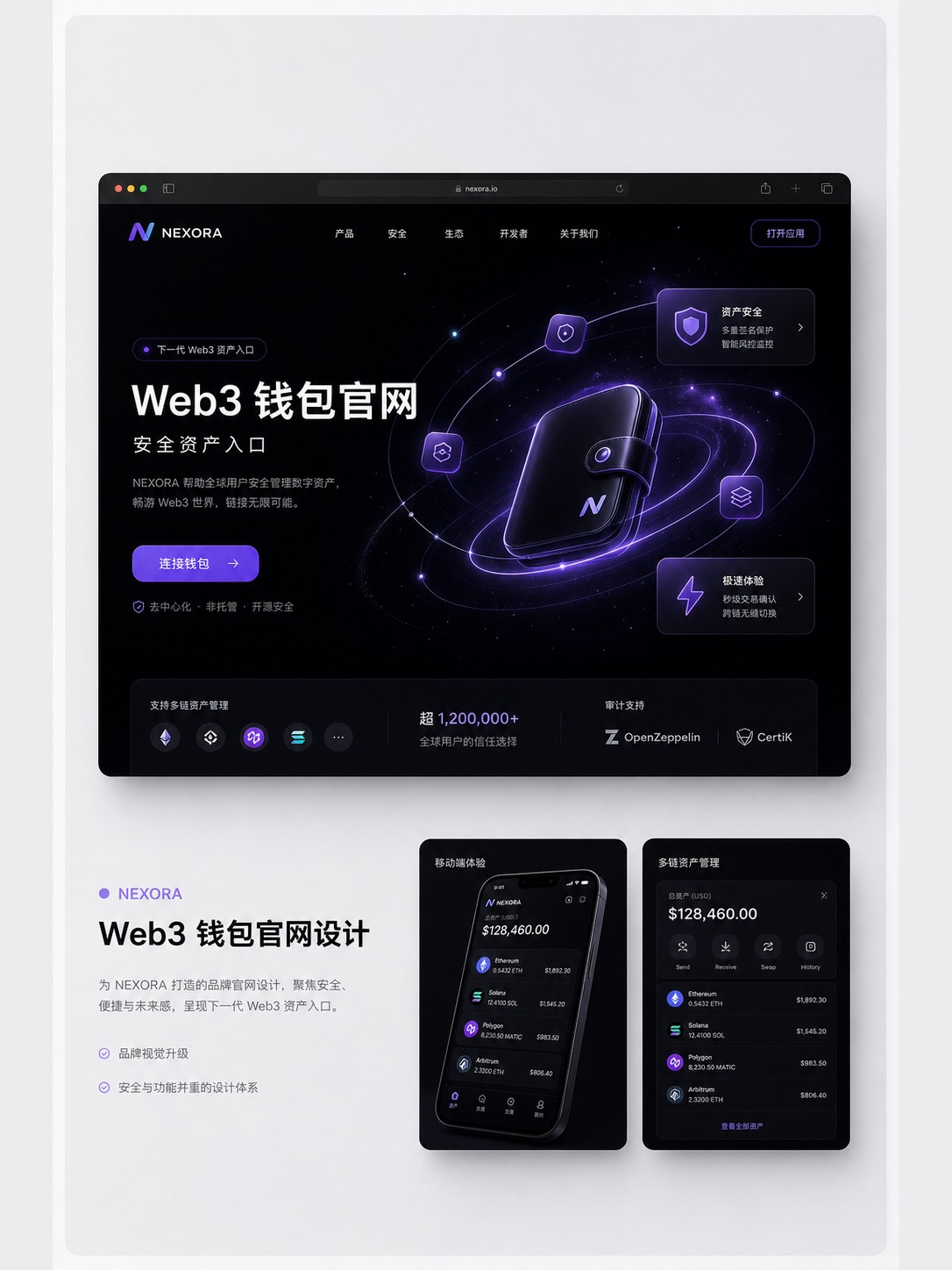 Web3 官网视觉设计作品集封面